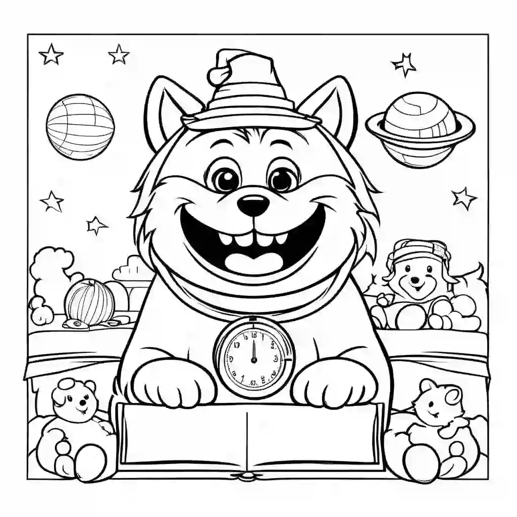 Calendars coloring pages
